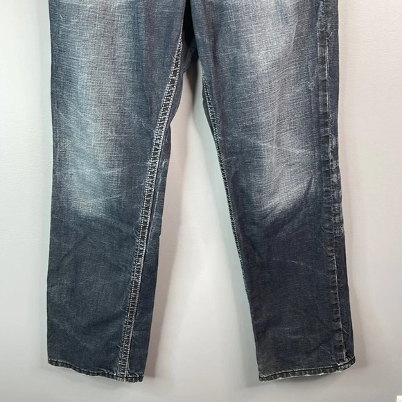 SILVER Grayson Heritage Relaxed Jeans Blue Dark Wash Straight Leg Size 31 - Picture 7 of 13